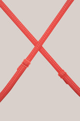 Geo Strappy Sports Bra - Coral-Araa Active